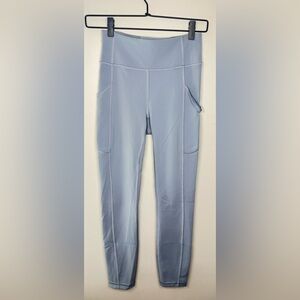 Lululemon Women’s Invigorate High-Rise Leggings 25” with Pockets in Chambray